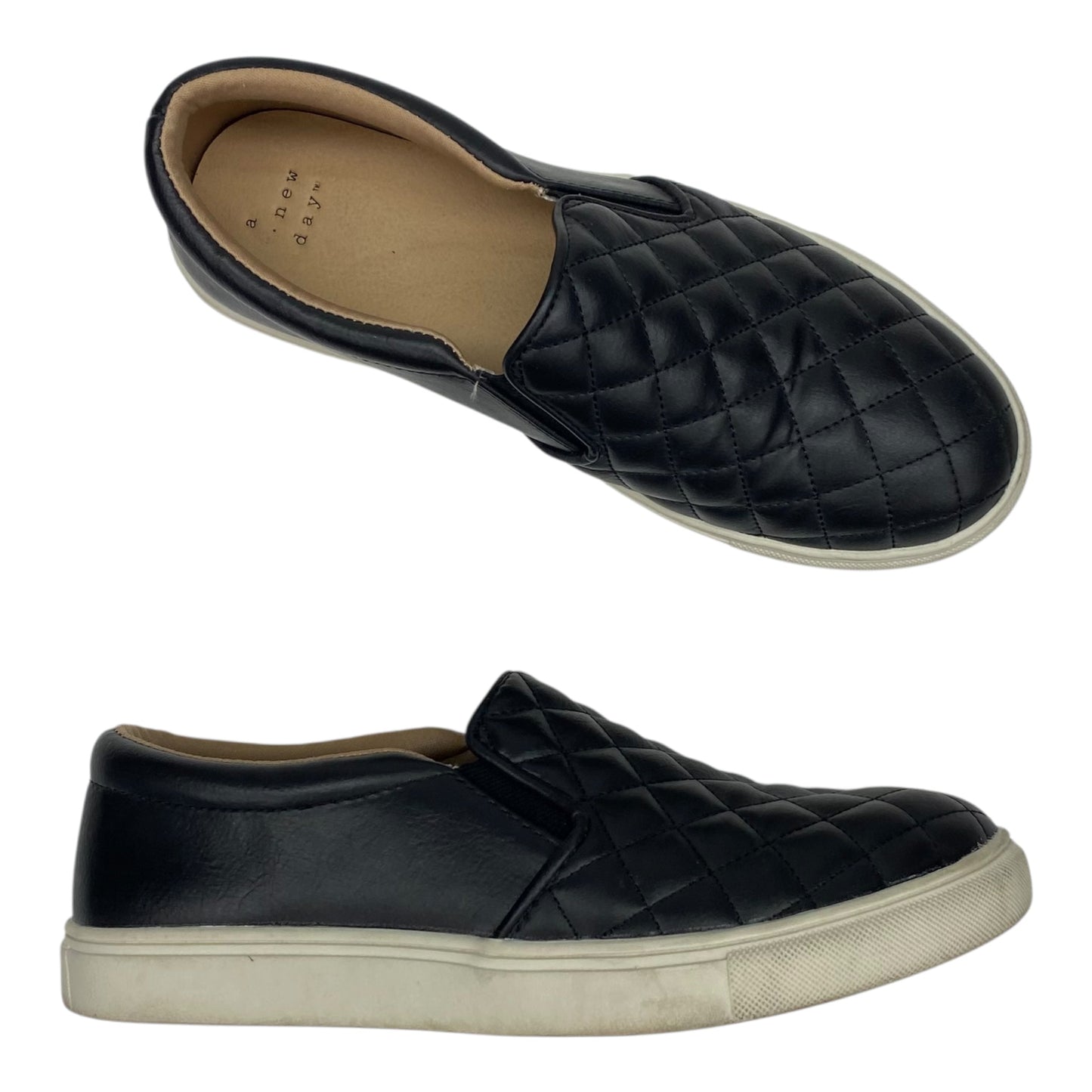 Shoes Flats By A New Day In Black, Size:7.5