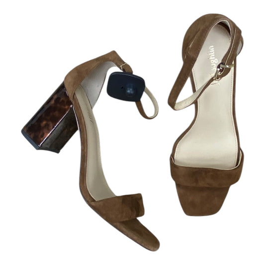 Shoes Heels Block By J. MCLAUGHLIN In Brown, Size:8.5