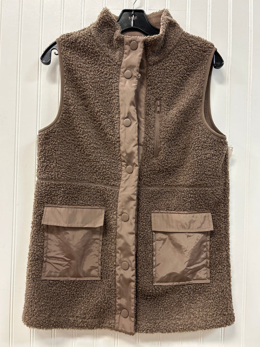 Vest Faux Fur & Sherpa By Maurices In Brown, Size:Xs