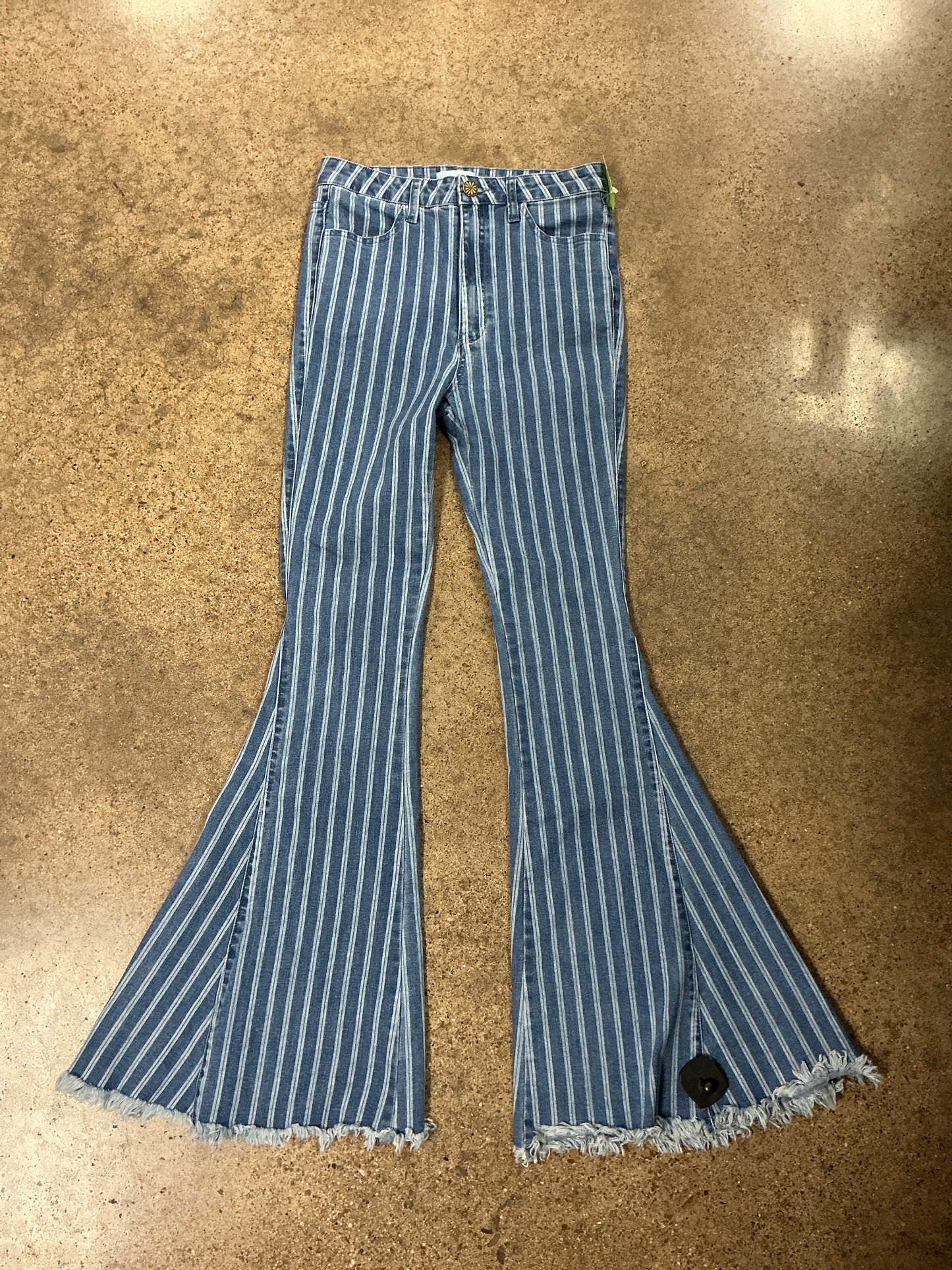 Jeans Flared By Mumu In Blue Denim, Size:4