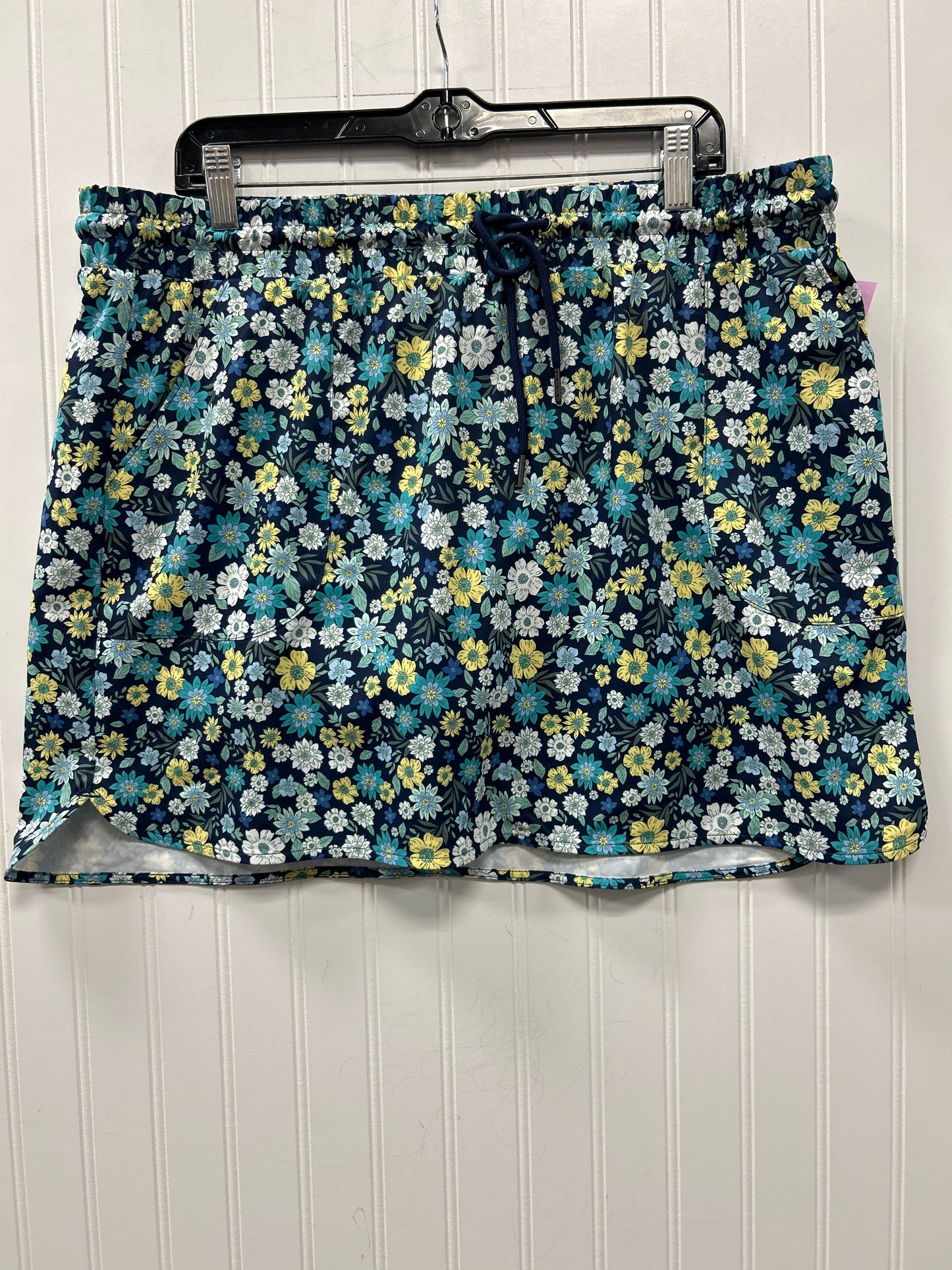 Athletic Skort By St Johns Bay In Floral Print, Size:Xlp