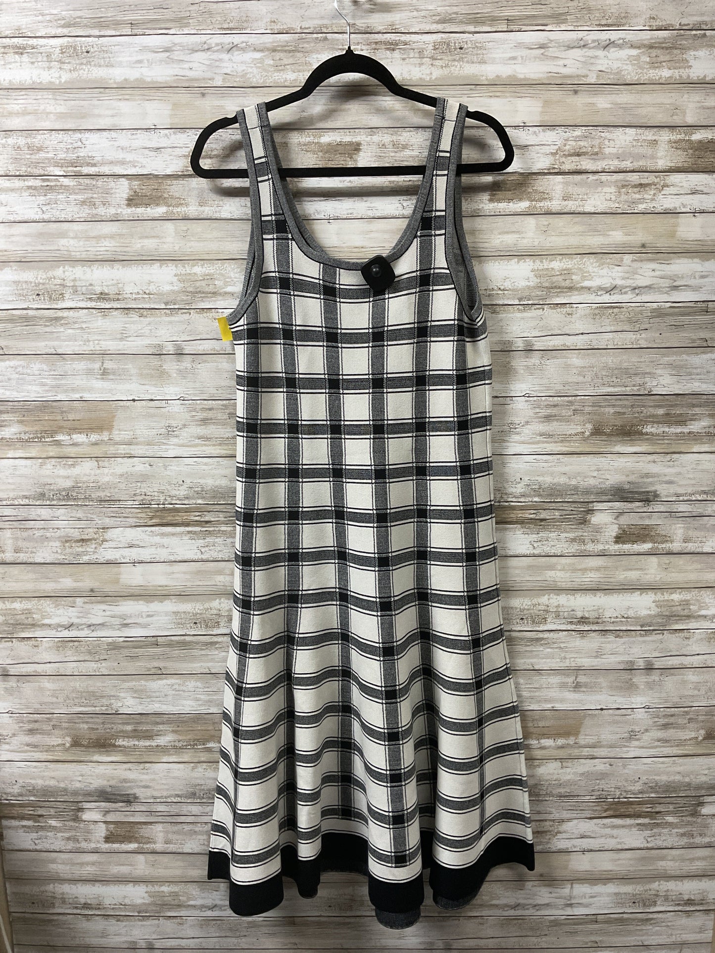 Dress Casual Midi By Cmb In Plaid Pattern, Size:Xl