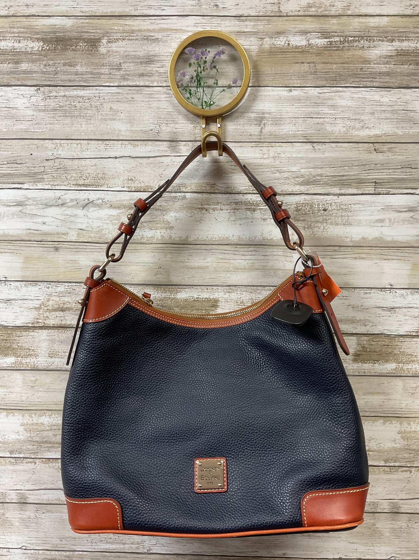 Handbag Designer By Dooney And Bourke In Navy, Size:Medium