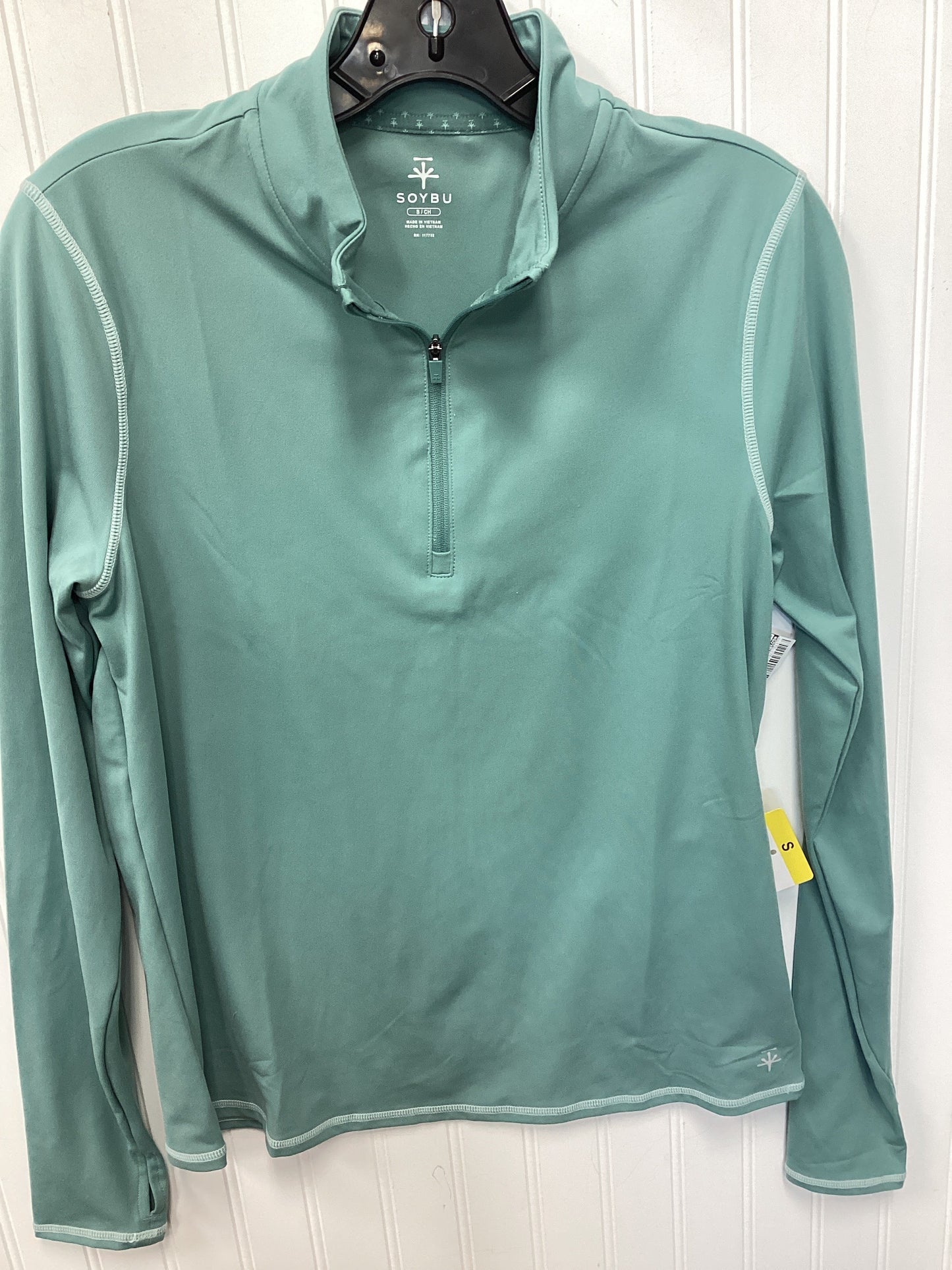 Athletic Top Ls Collar By Soybu In Blue, Size:S