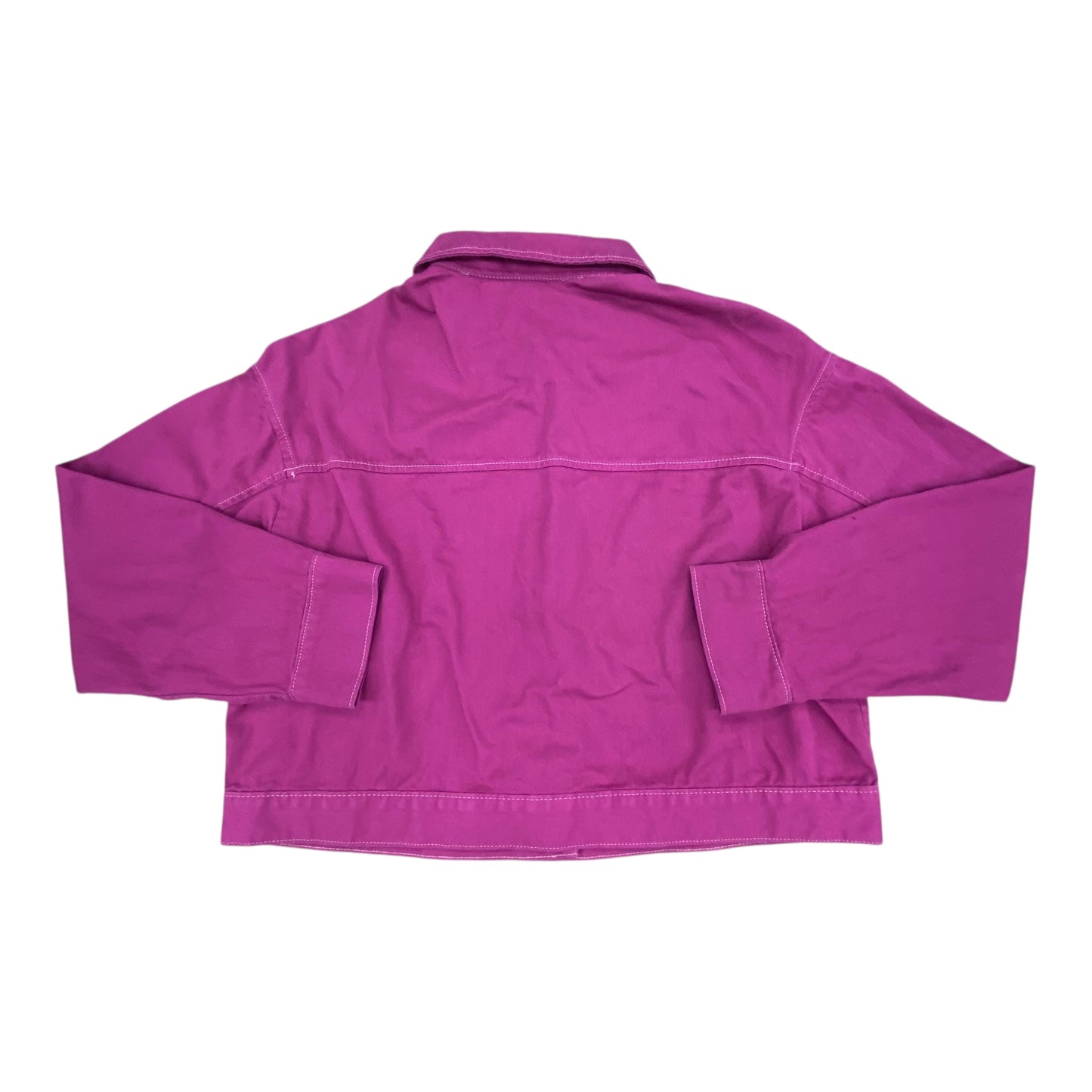 Jacket Denim By Old Navy In Pink Denim, Size:L