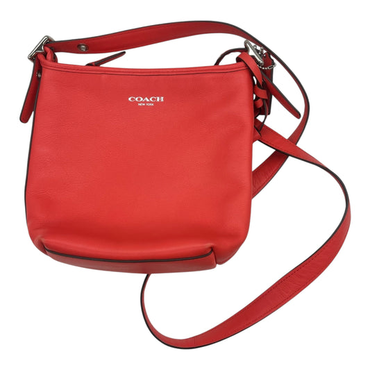 Crossbody Designer By Coach In Orange, Size:Medium