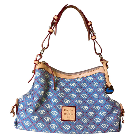 Handbag Designer By Dooney And Bourke In Blue, Size:Medium