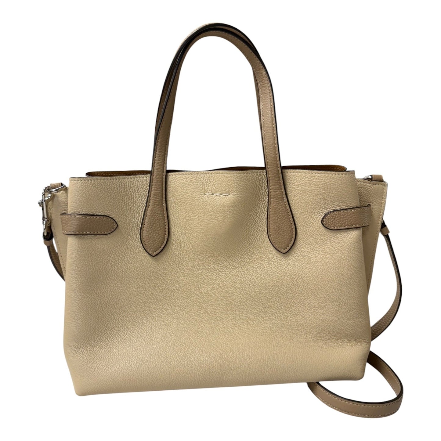 Handbag Designer By Coach In Tan, Size:Medium