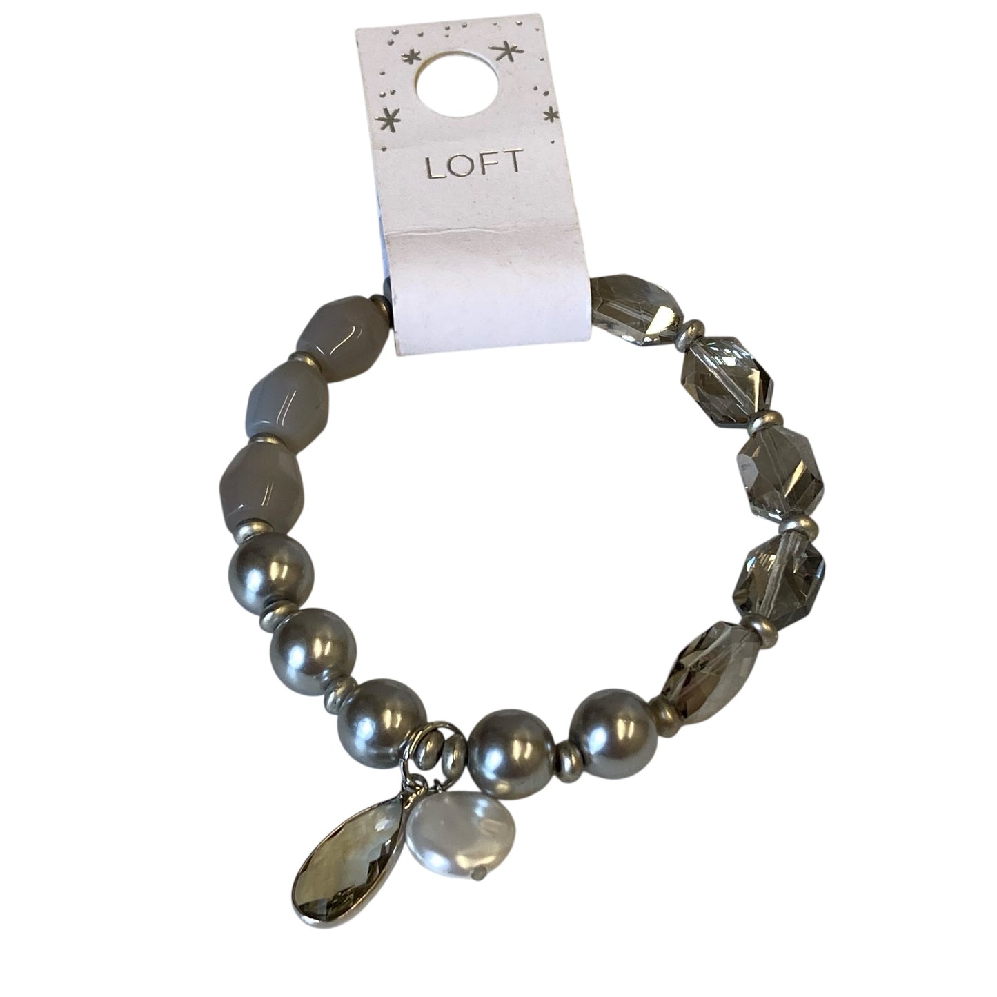 Bracelet Beaded By Loft In Silver