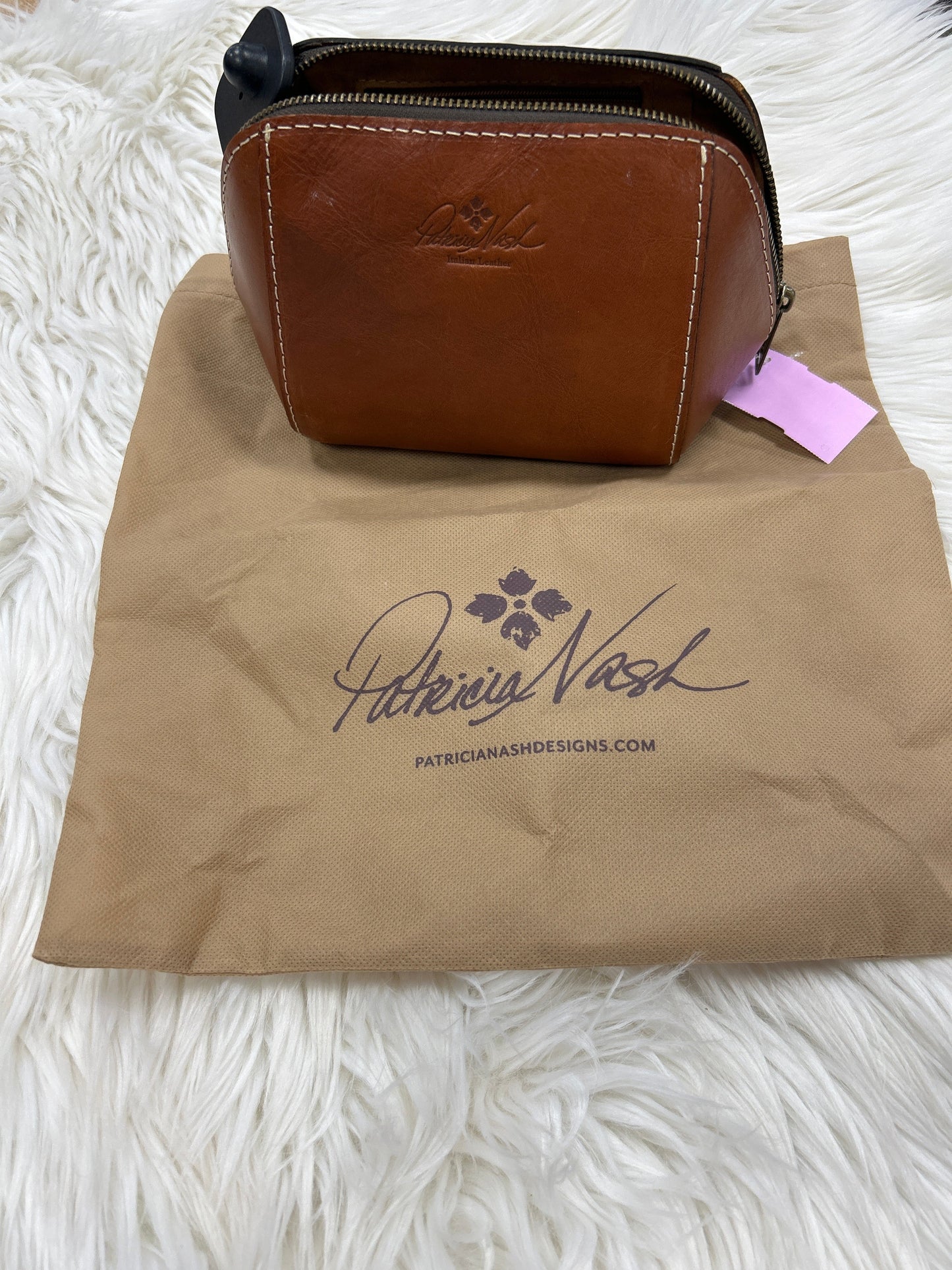 Makeup Bag Designer By Patricia Nash In Brown, Size:Medium