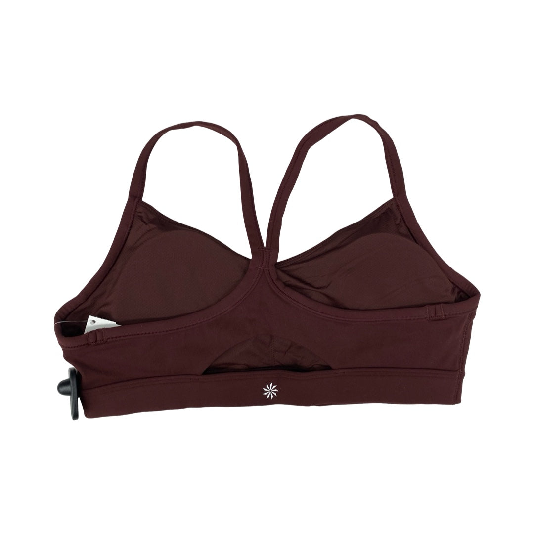 Athletic Bra By Athleta In Maroon, Size:L