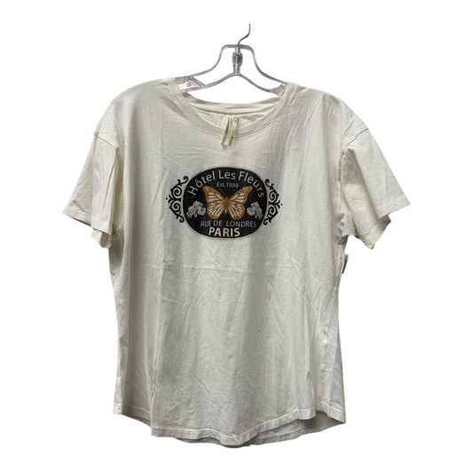 Top Ss By Anthropologie In Ivory, Size:Xs