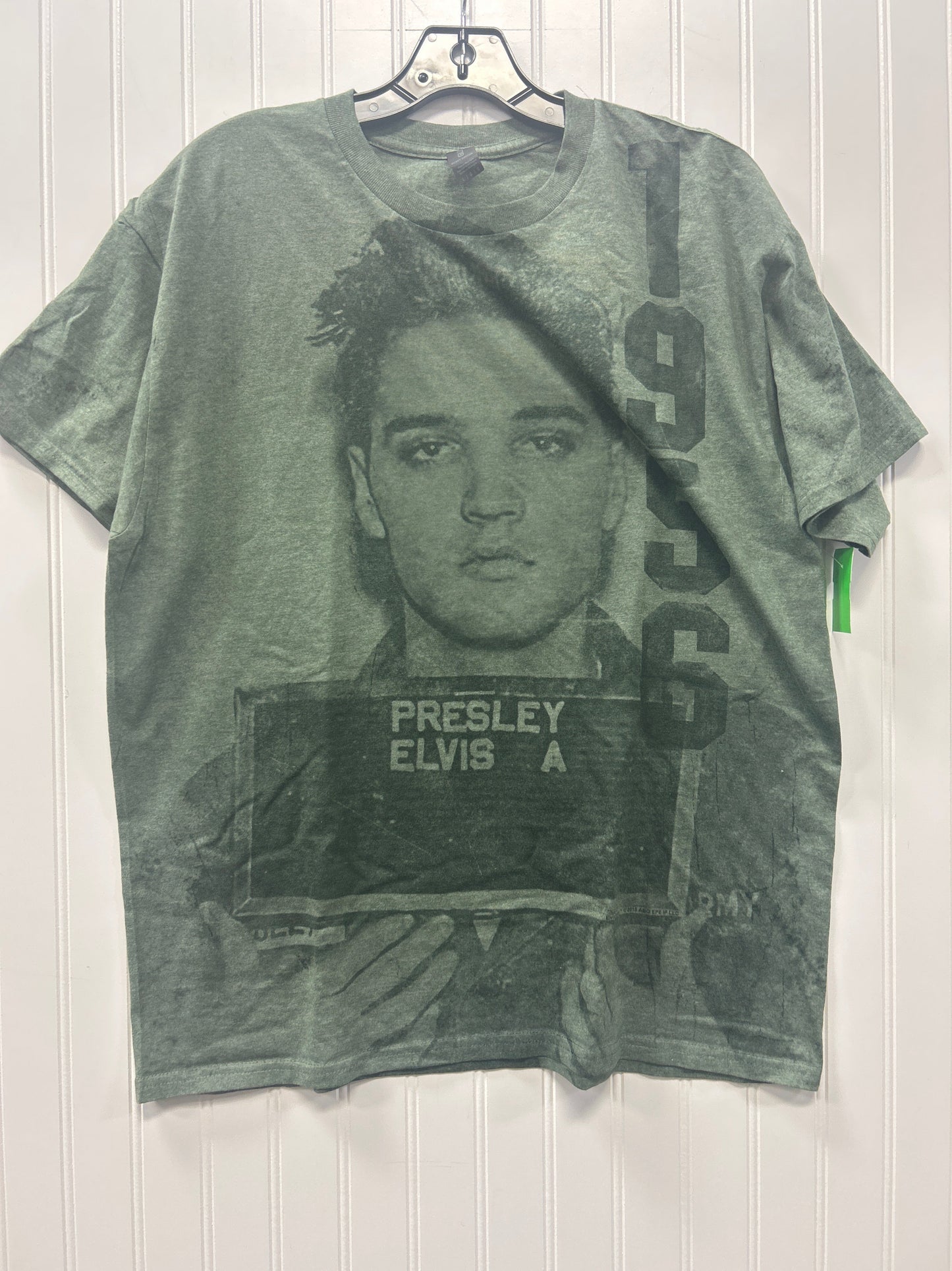 Top Ss By Gildan In Green, Size:L