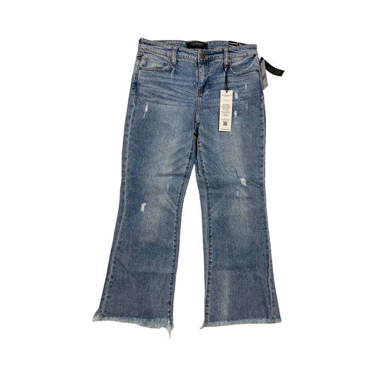 Jeans Cropped By Liverpool In Blue Denim, Size:4