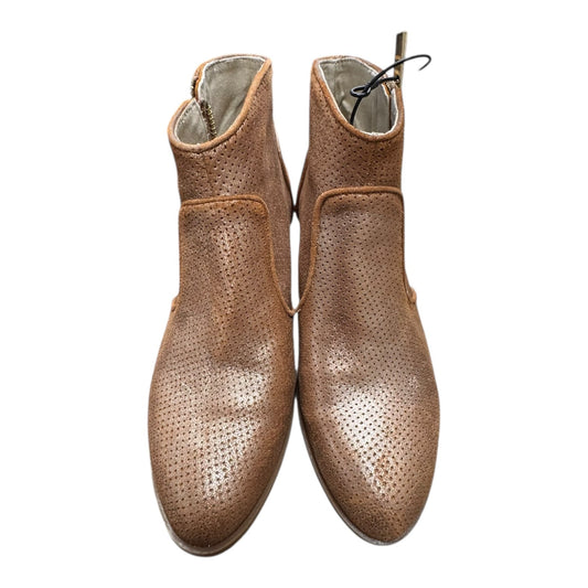Boots Ankle Heels By Inc In Brown, Size:6.5