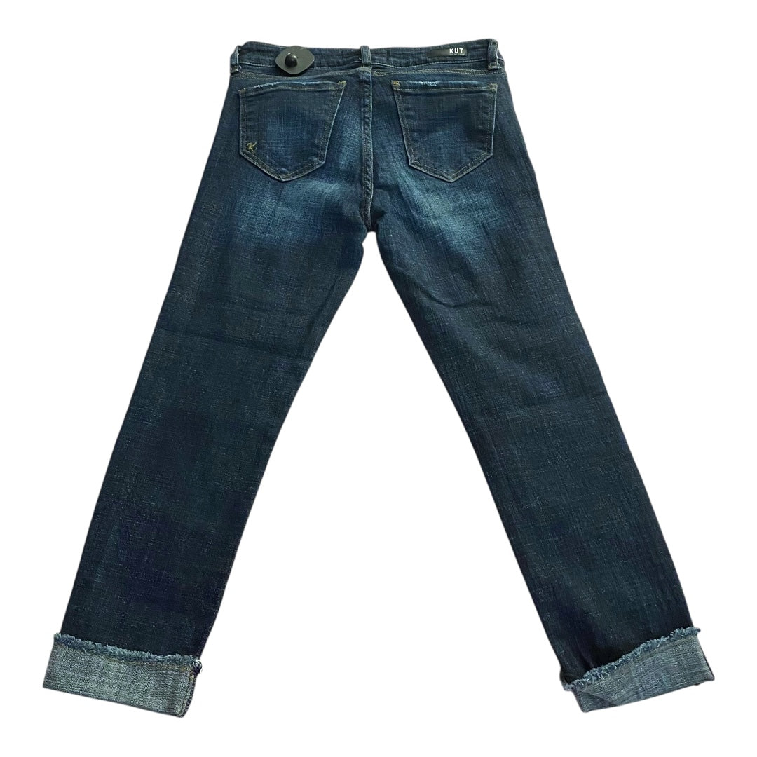 Jeans Cropped By Kut In Blue Denim, Size:0