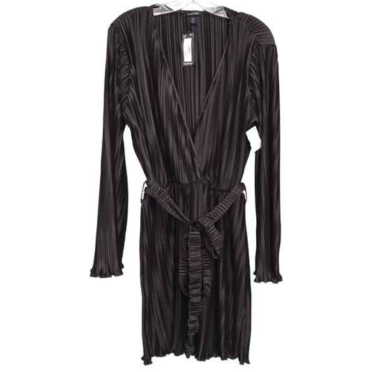 Romper Party Short By Boohoo Boutique In Brown, Size:L