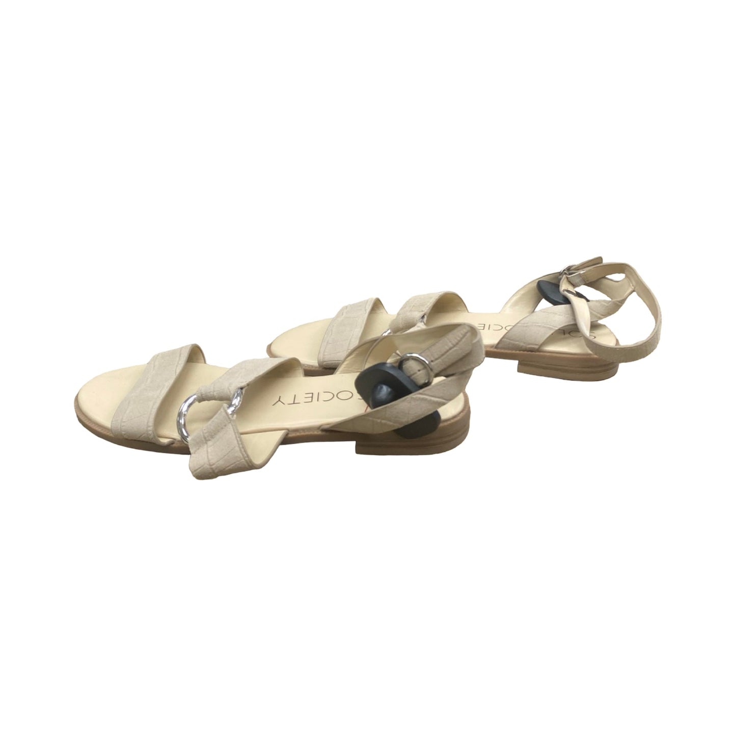 Sandals Flats By Sole Society In Beige, Size:8