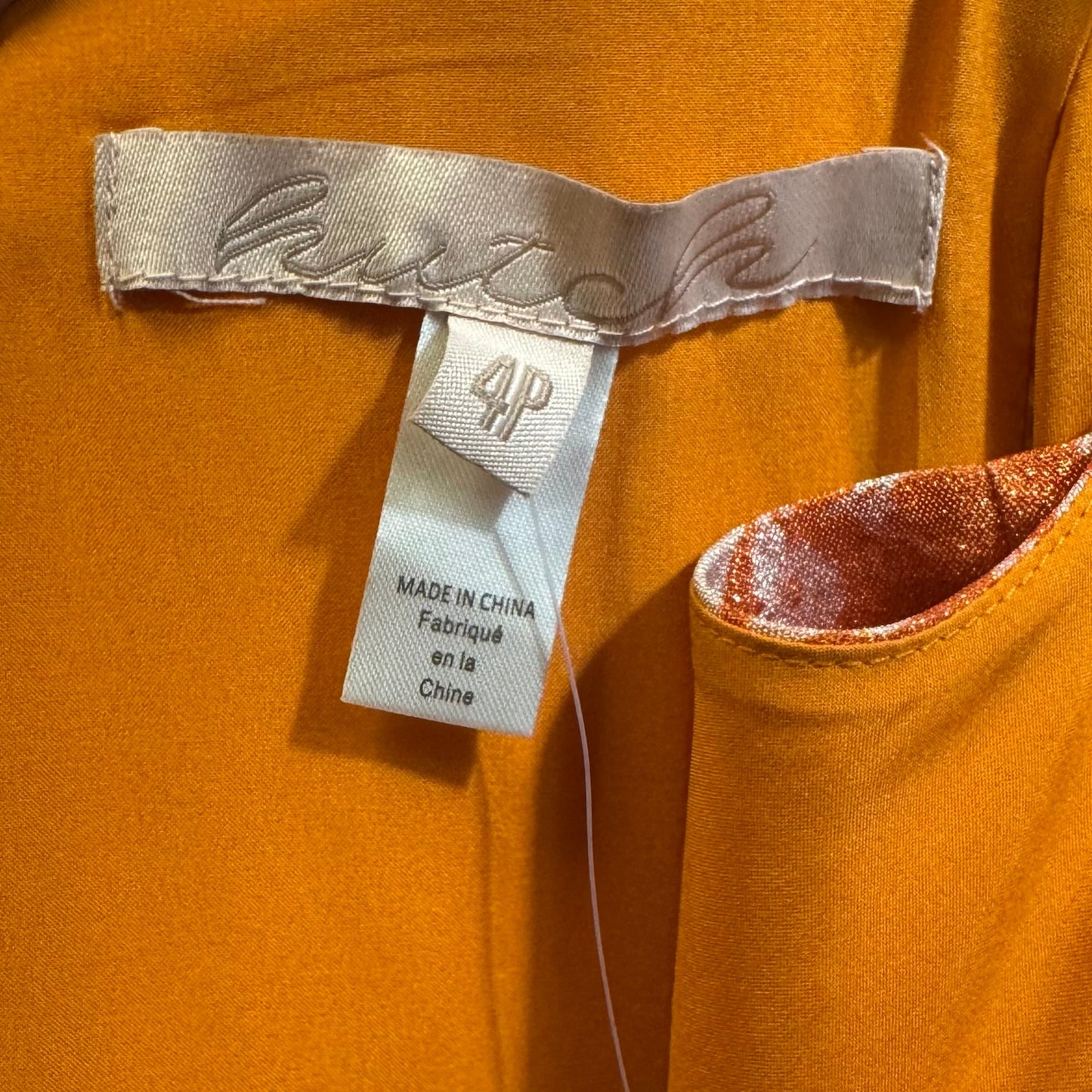 Beanie Floral Metallic Jacquard Maxi Dress By Hutch In Orange, Size: 4p