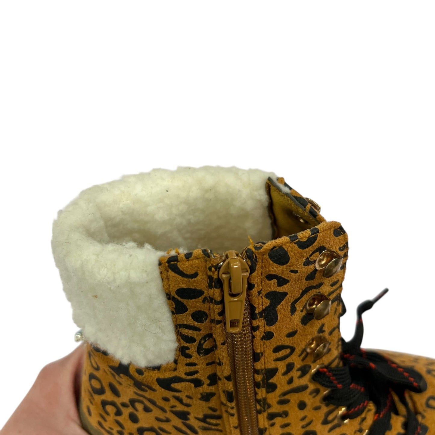 Boots Ankle Heels By Olivia Miller In Animal Print, Size: 7