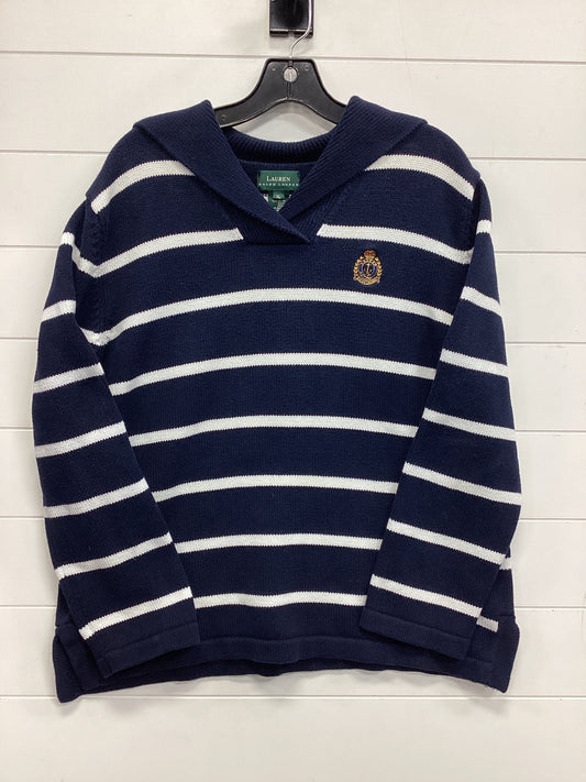 Sweater By Lauren By Ralph Lauren In Navy, Size:Xl
