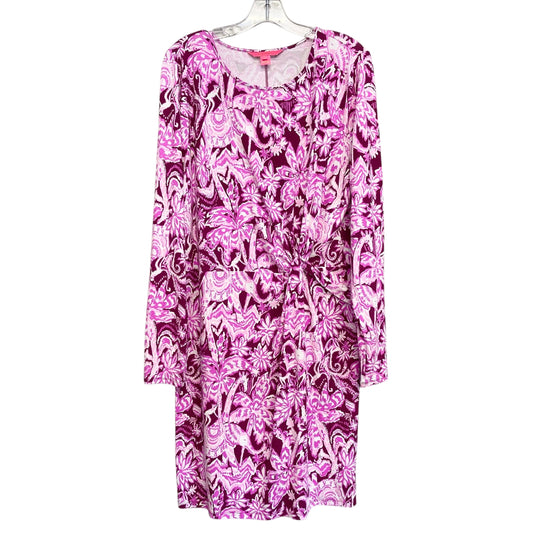 Dress Designer By Lilly Pulitzer In Pink & Red, Size:Xl