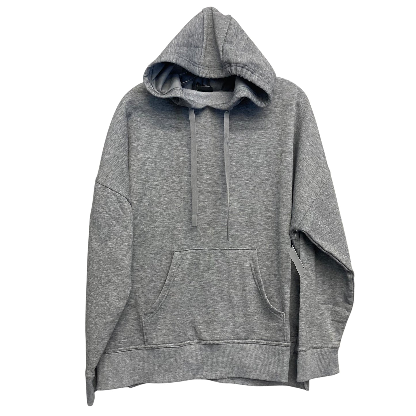 Sweatshirt Hoodie By Athletic Works In Grey, Size:1X