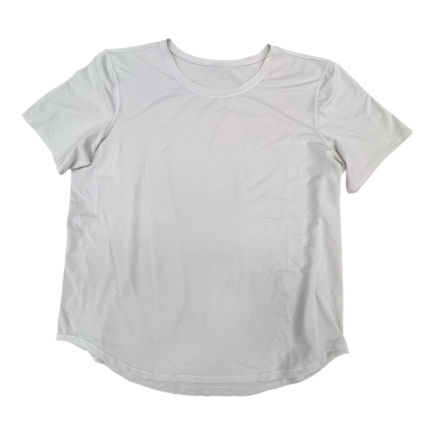 Athletic Top Ss By Lululemon In Ivory, Size:M