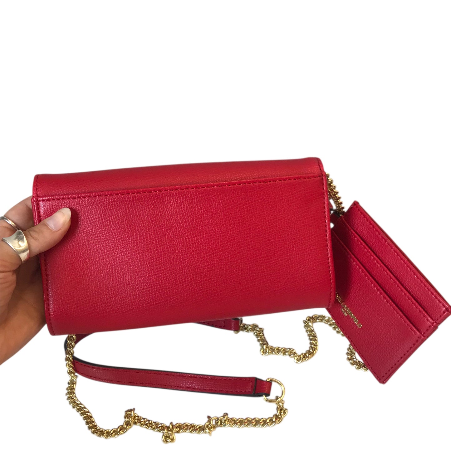 Crossbody Designer By Karl Lagerfeld In Red, Size:Small