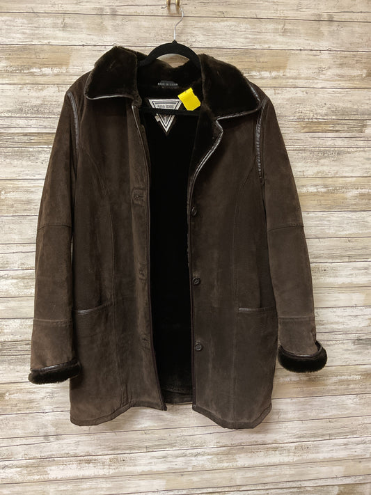 Coat Leather By Marvin Richards In Brown, Size:S