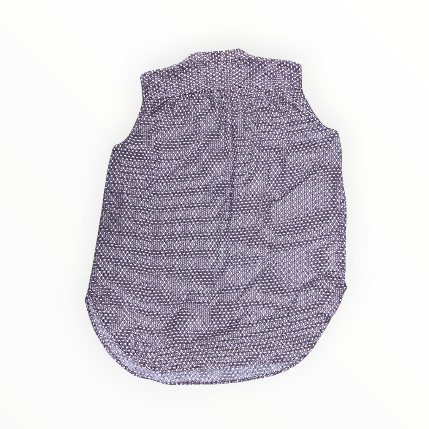Top Sleeveless By Loft In Purple & White, Size:Xl