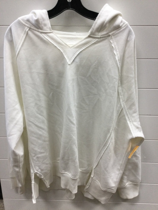 Sweatshirt Hoodie By American Eagle In White, Size:M
