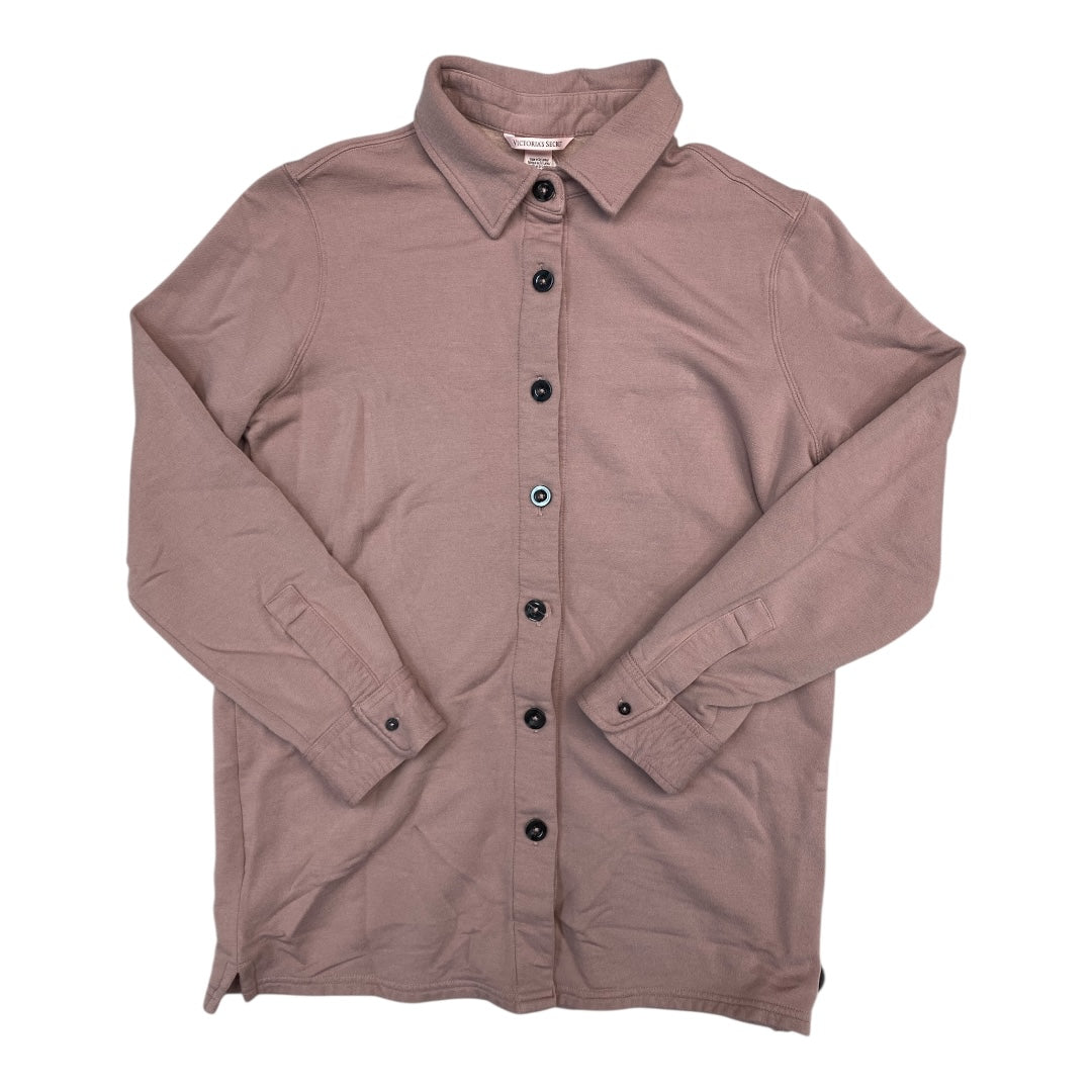 Jacket Shirt By Victorias Secret In Pink, Size:S