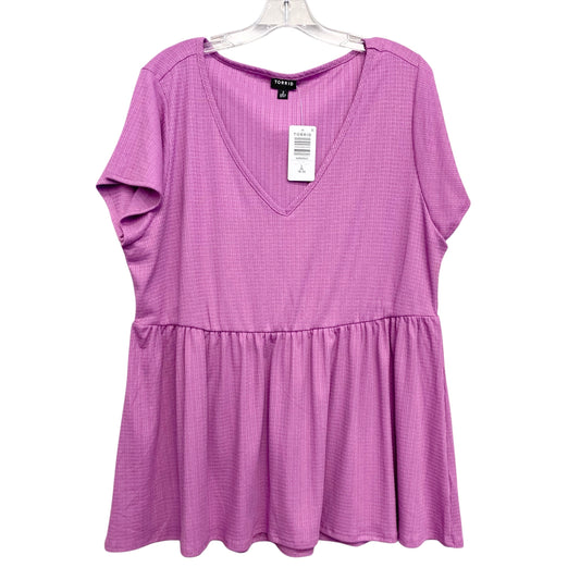 Top Ss Basic By Torrid In Purple, Size:2X