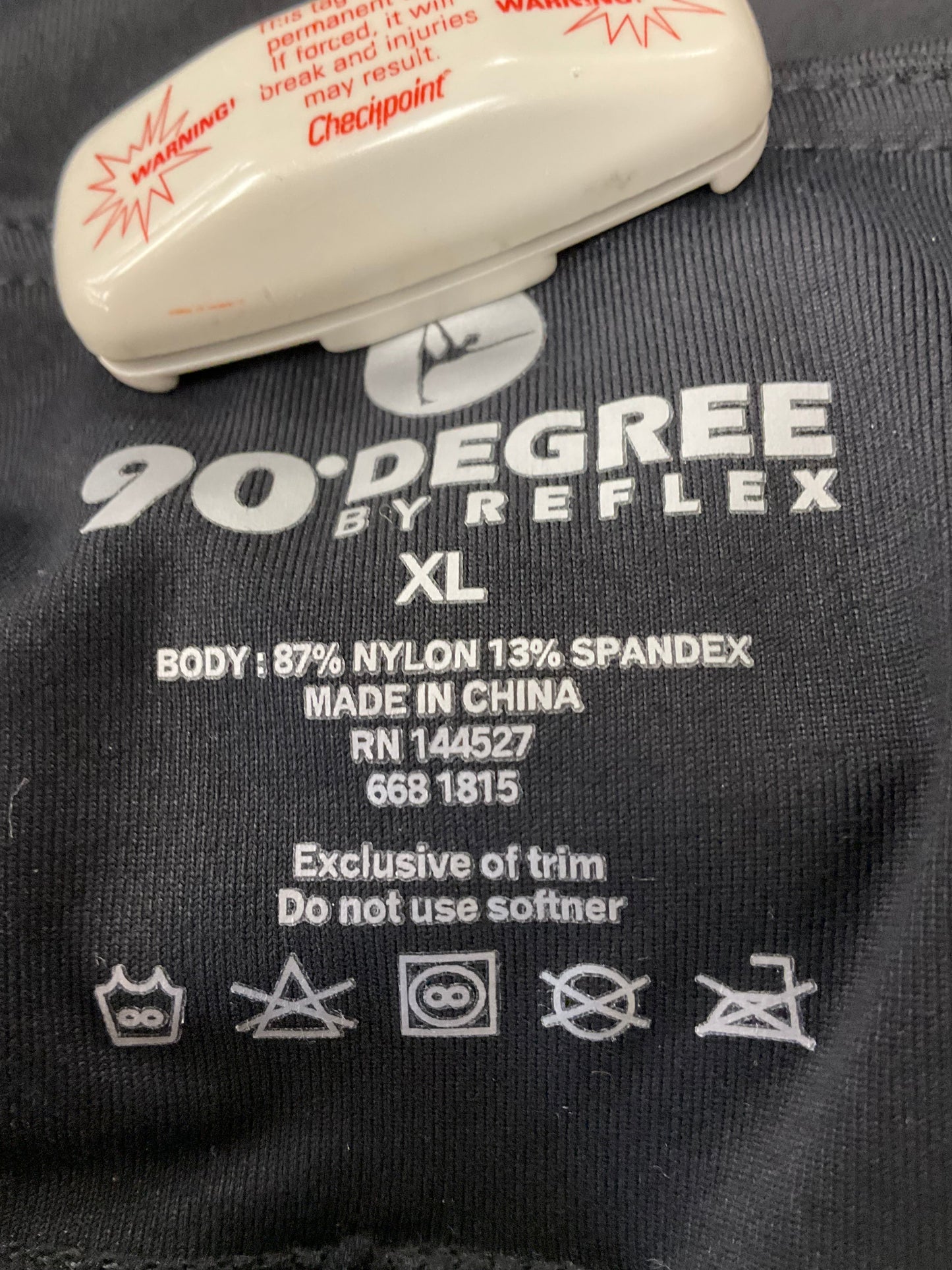 Athletic Leggings Capris By 90 Degrees By Reflex In Black, Size:Xl