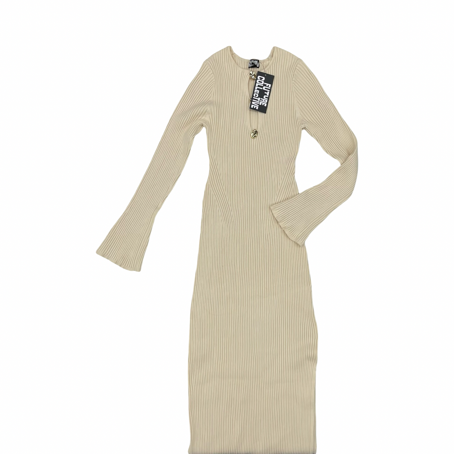 Dress Party Midi By Future Collective In Tan, Size:Xxl