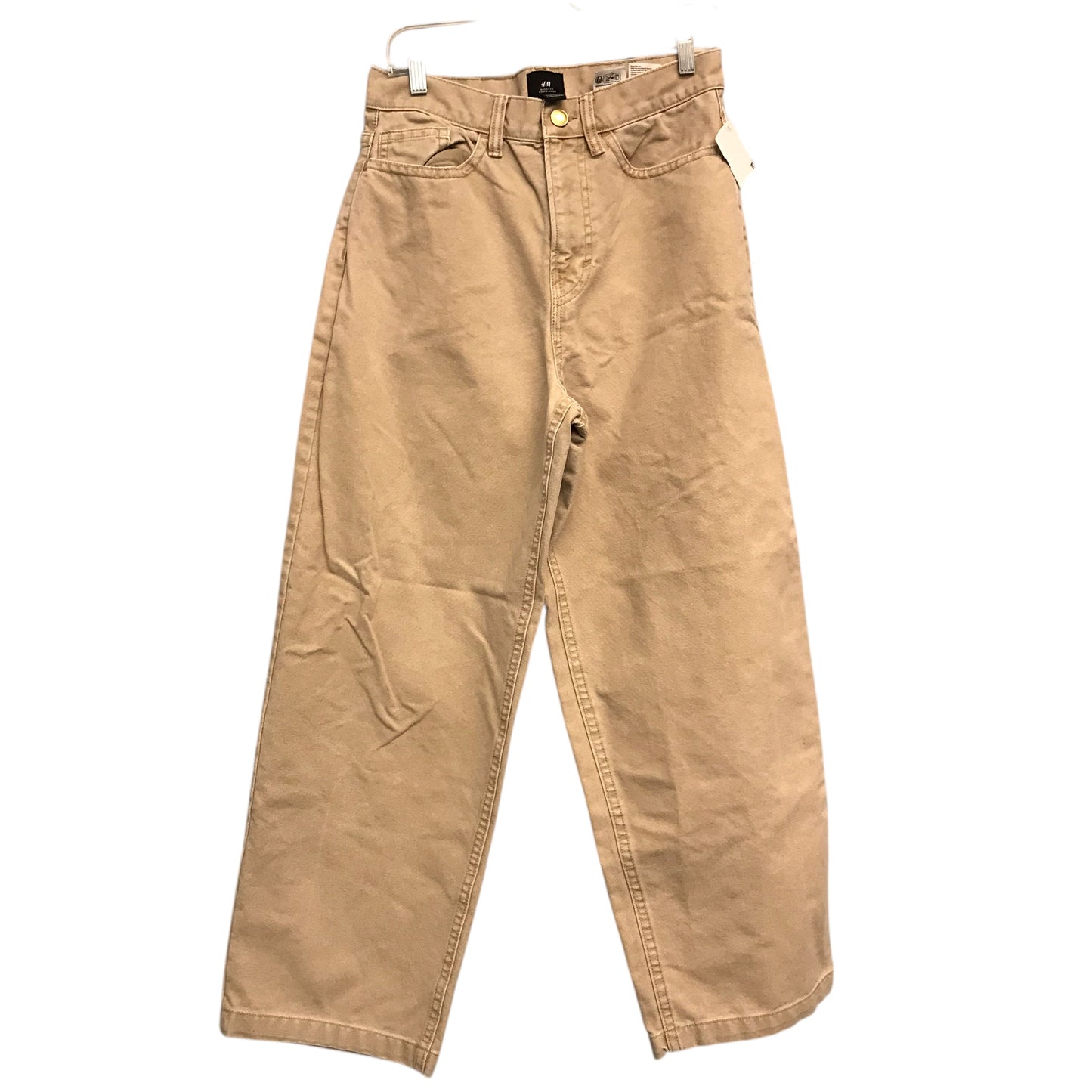 Jeans Wide Leg By H&M In Tan, Size:6