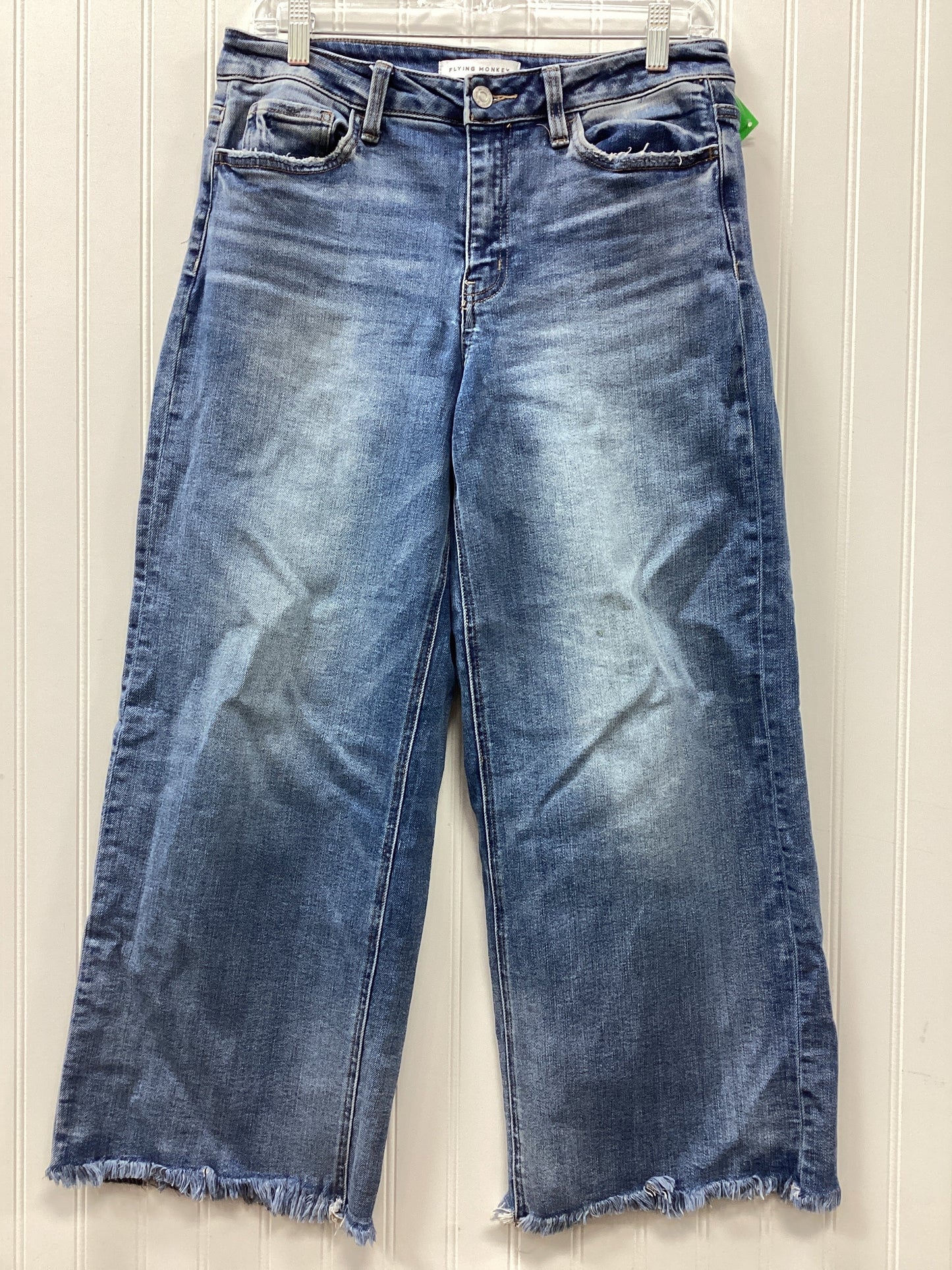 Jeans Wide Leg By Flying Monkey In Blue Denim, Size:6