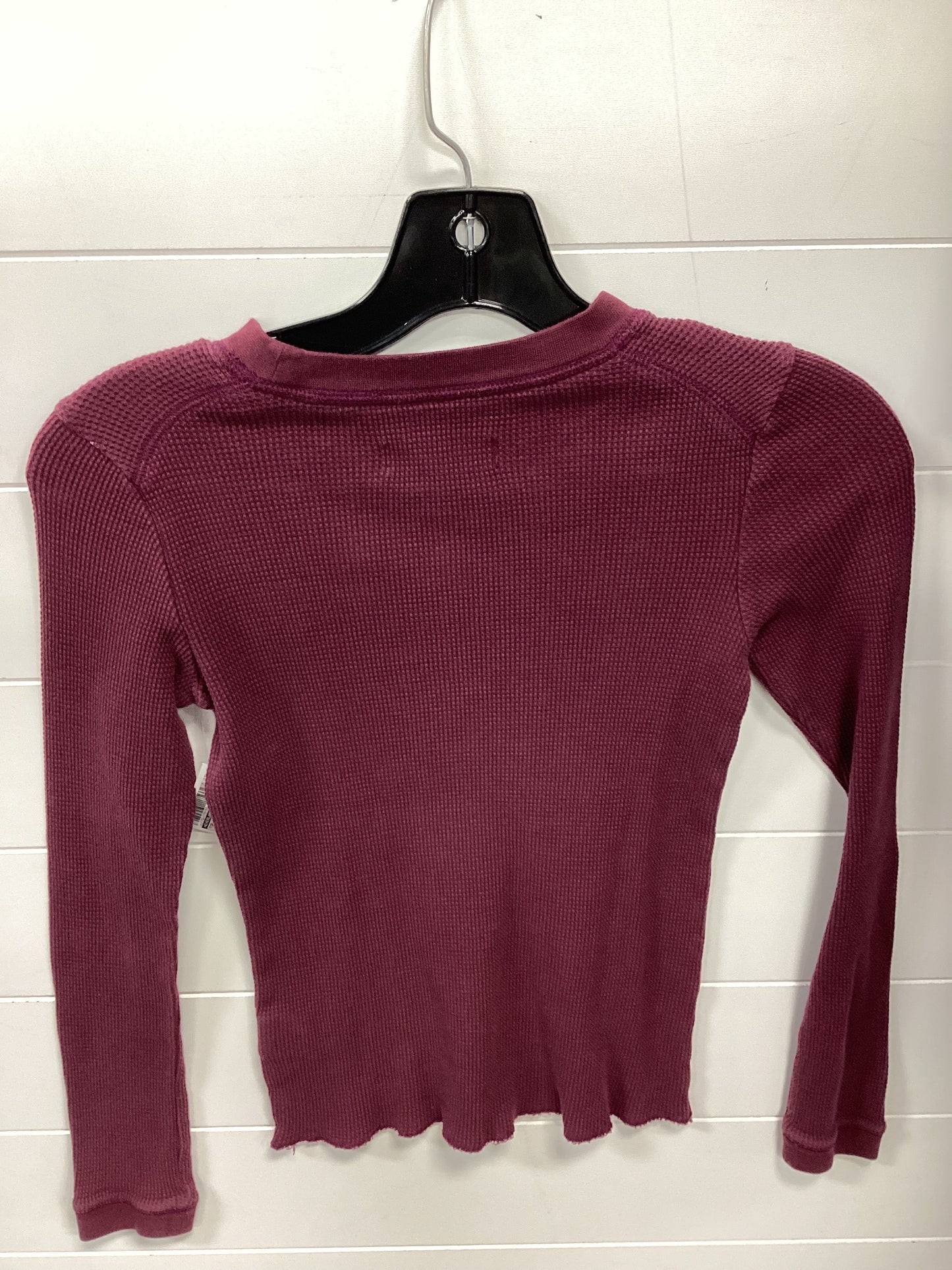 Top Ls By Everlane In Maroon, Size:Xs