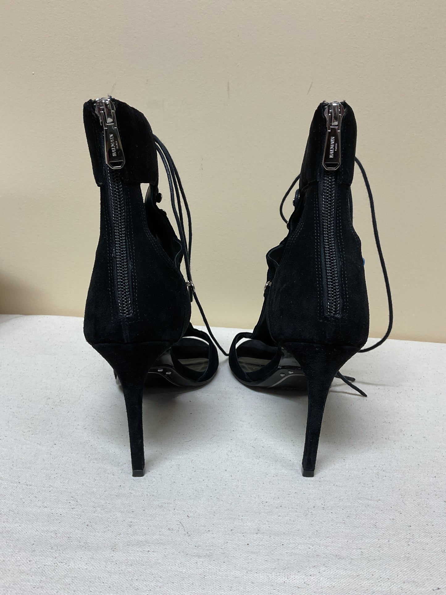 Shoes Luxury Designer By Balmain In Black, Size:8