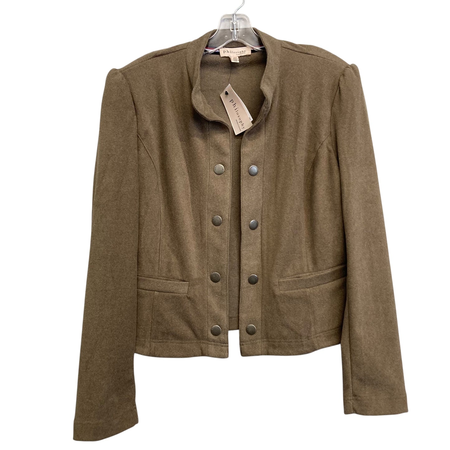 Blazer By Philosophy In Taupe, Size:M