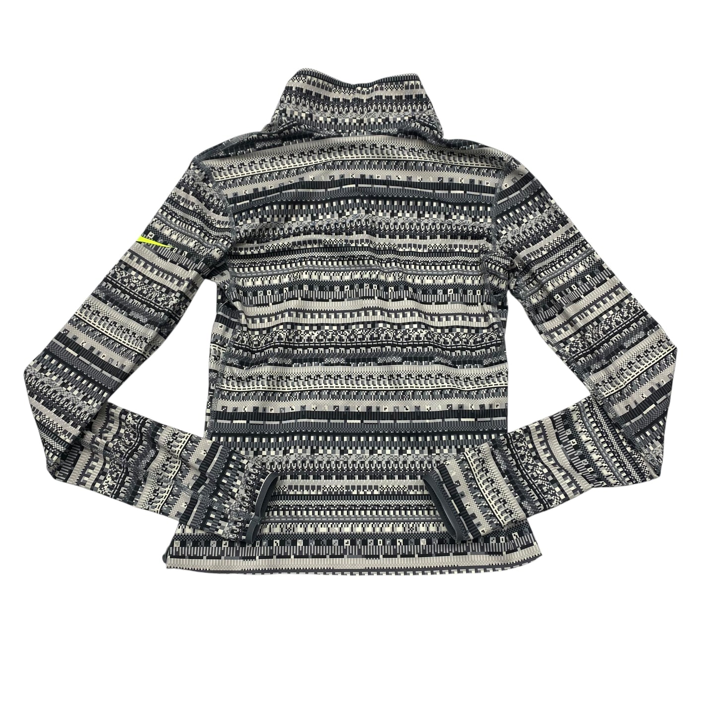 Athletic Top Ls Collar By Nike In Multi, Size:M