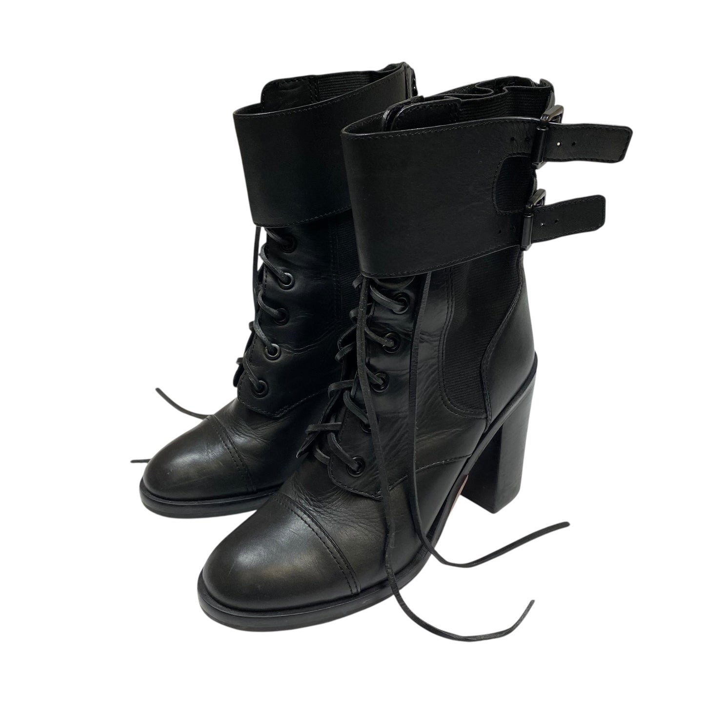 Boots Designer By Tory Burch In Black, Size:8.5