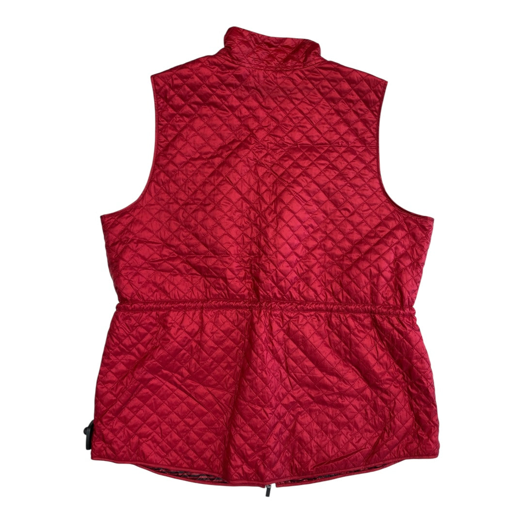 Vest Puffer & Quilted By Chicos In Red, Size:L