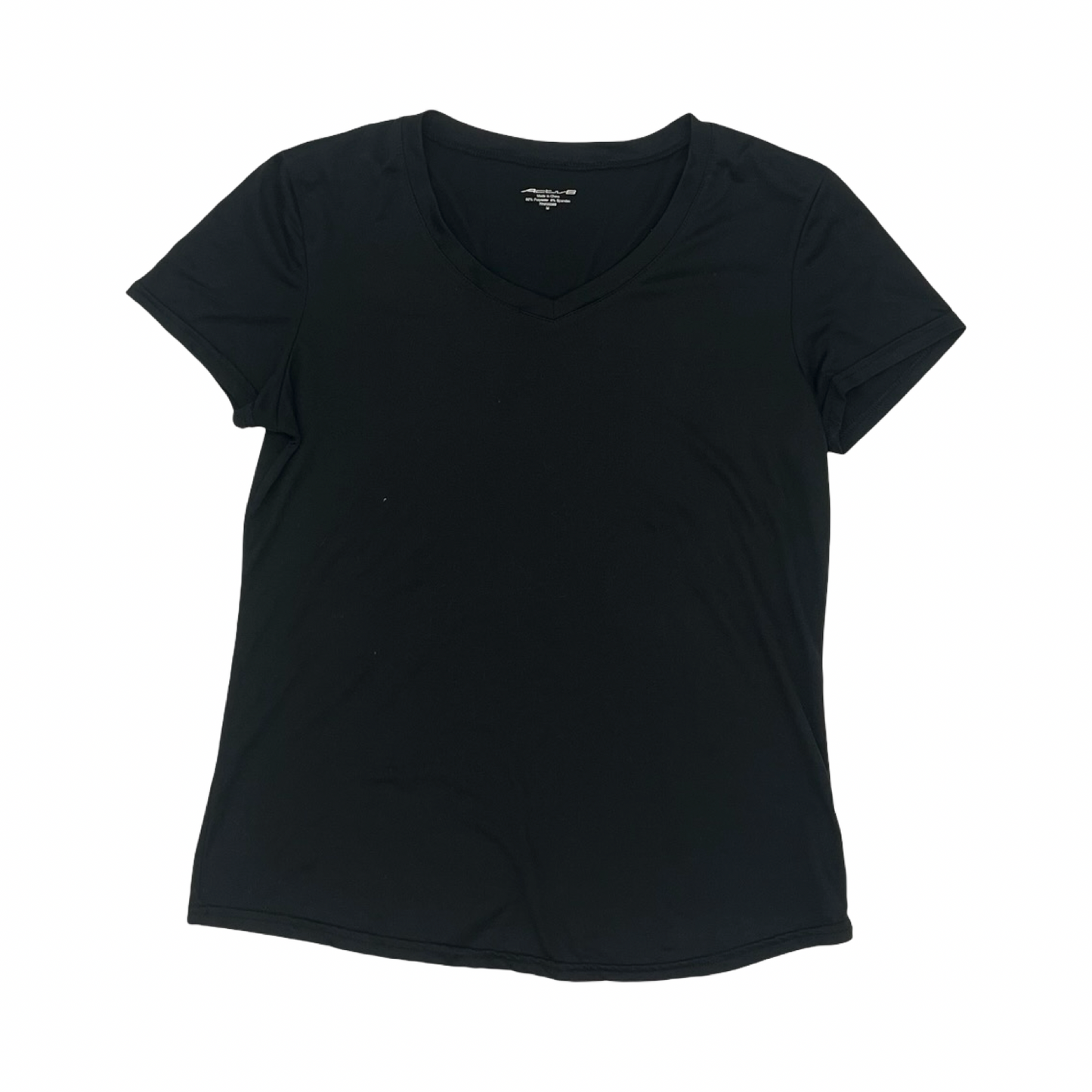 Athletic Top Ss By Clothes Mentor In Black, Size:M