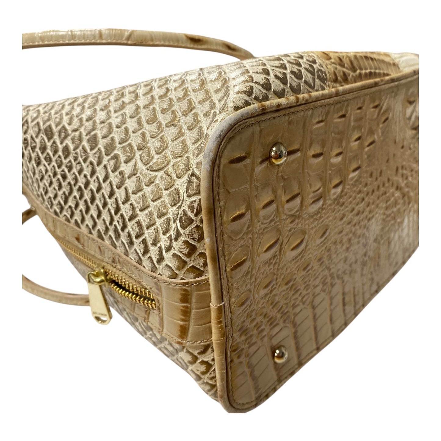 Handbag Designer By Brahmin In Tan, Size:Medium