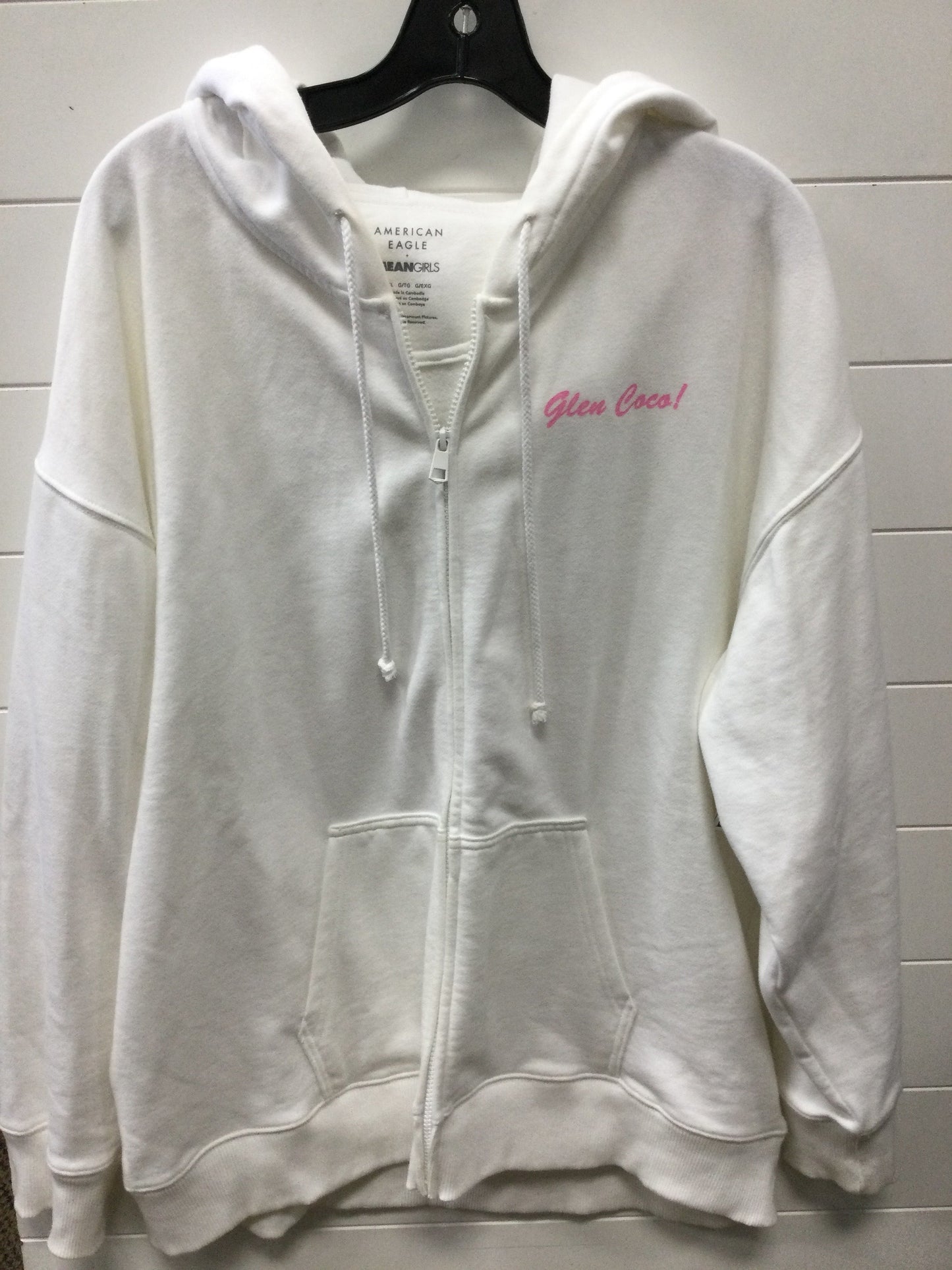 Sweatshirt Hoodie By American Eagle In White, Size:Xl