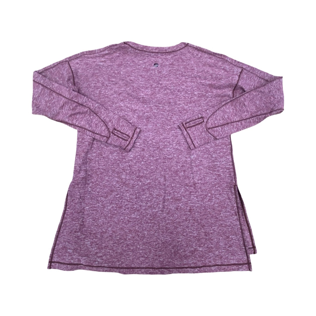 Athletic Top Ls Collar By Lululemon In Pink, Size:L