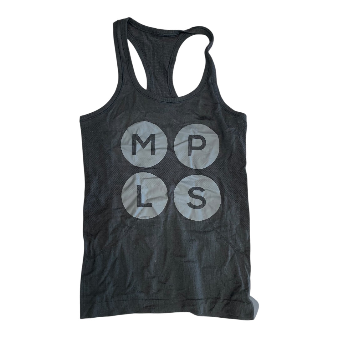 Athletic Tank Top By Lululemon In Grey, Size:Xs