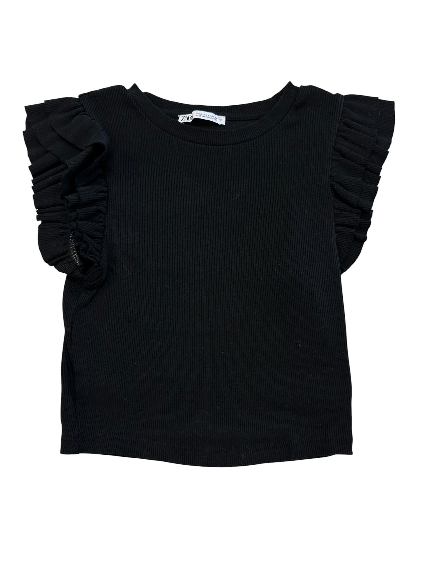 Top Sleeveless By Zara In Black, Size:S